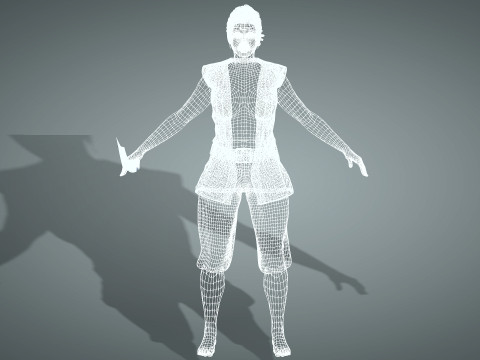 Female Pirate Henchwoman 3D Modell