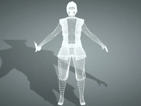 Female Pirate Henchwoman 3D Model