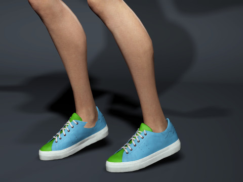Cartoon Girl Model 3D