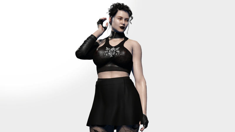 Goth Girl 3D मॉडल .c4d .max .obj .3ds .fbx .stl .blend