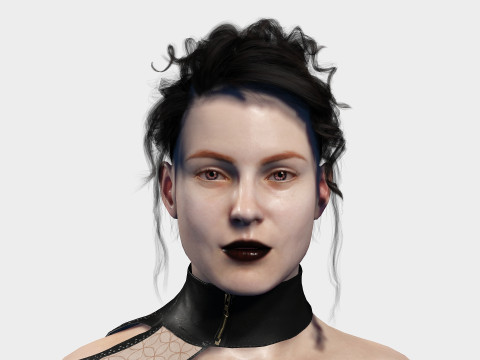 Goth Girl 3D मॉडल