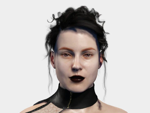 Goth Girl 3D Model