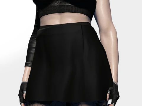 Goth Girl 3D Model