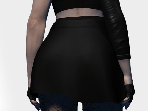 Goth Girl 3D मॉडल