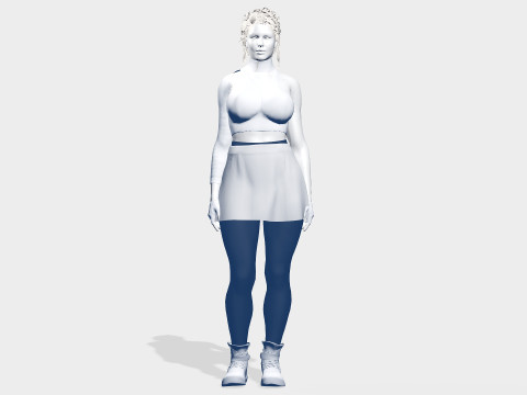 Goth Girl 3D मॉडल