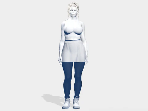 Goth Girl 3D Model