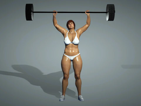 Angkat besi Model 3D