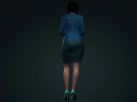 Business woman 3D Model