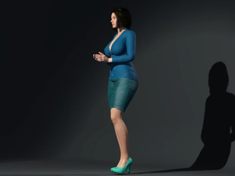 Business woman 3D Model