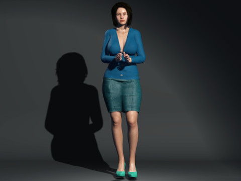 Business woman Modèle 3D