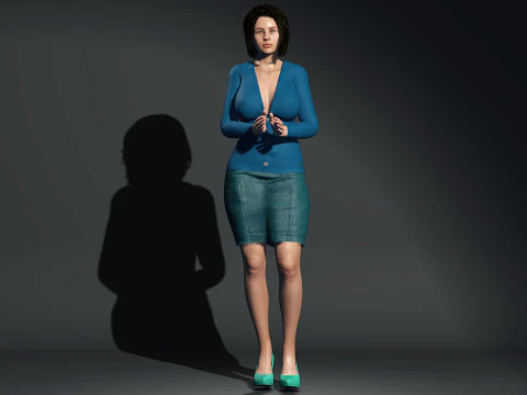 Business woman 3D Model