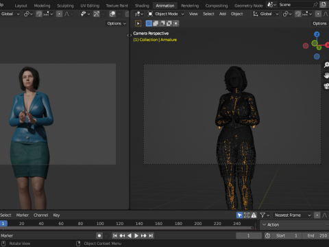 Business woman Modèle 3D