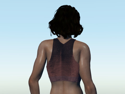 Sexy Fitness Girl Modelo 3D