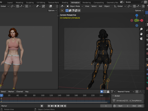 Sexy Fitness Girl Modelo 3D