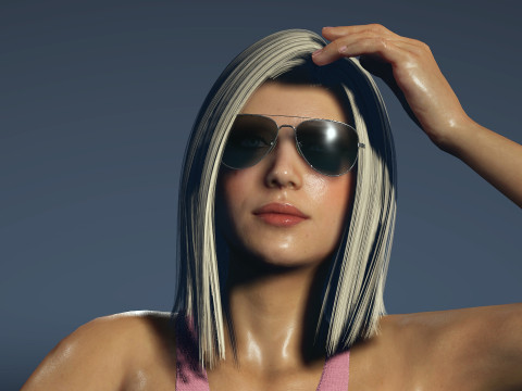 Sexy Summer Girl Helen 3D Модель