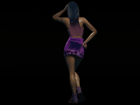 Sexy Summer Girl Helen 3D Модель