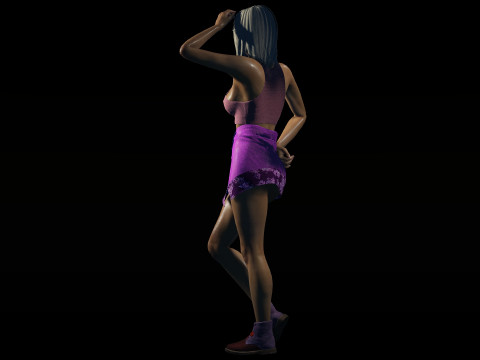 Sexy Summer Girl Helen 3D Модель