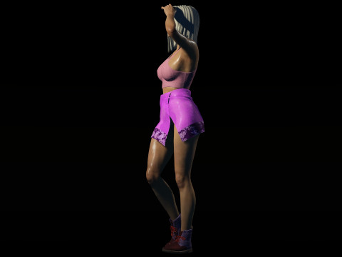Sexy Summer Girl Helen 3D Модель