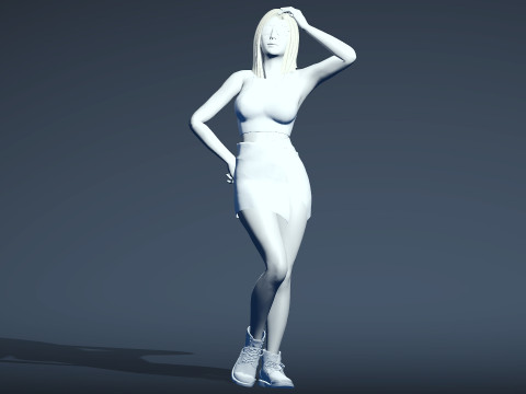 Sexy Summer Girl Helen 3D Модель