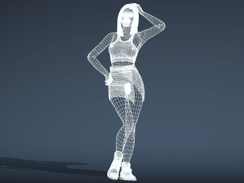 Sexy Summer Girl Helen 3D Модель