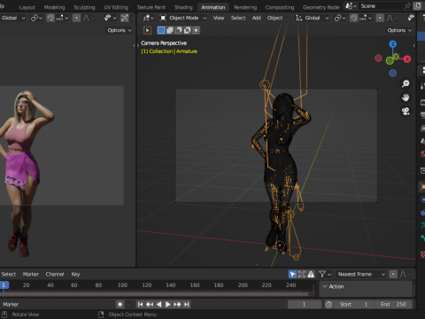 Sexy Summer Girl Helen 3D Модель