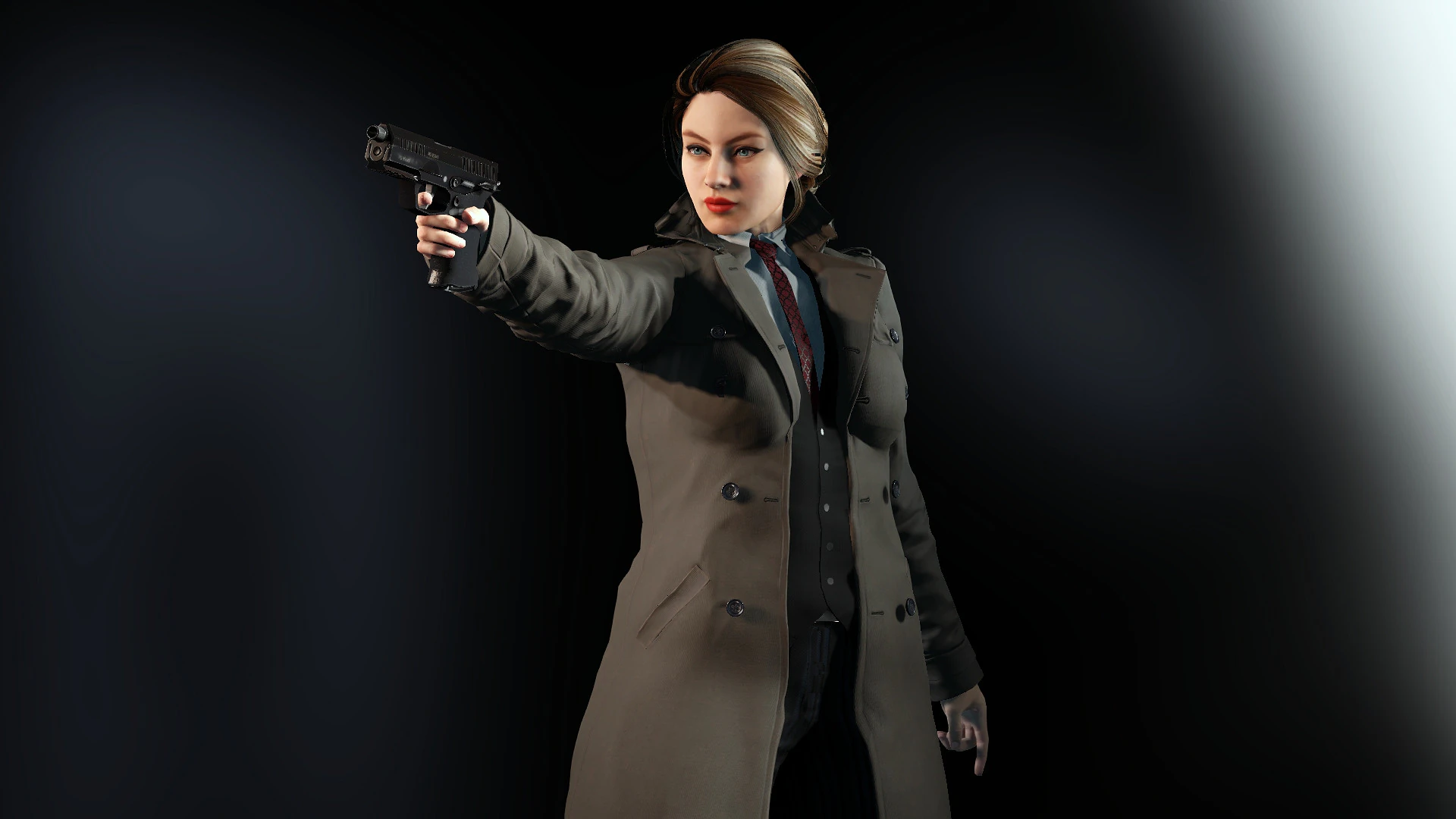 Female Detective 3D Model .c4d .max .obj .3ds .fbx .stl .blend 