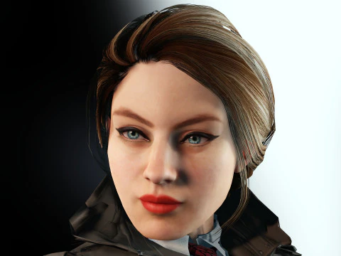 Female Detective 3D Model