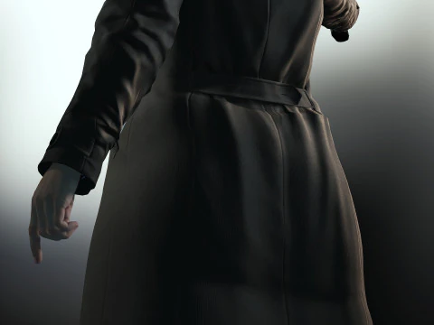 Female Detective 3D Model