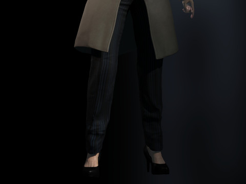 Female Detective 3Dモデル