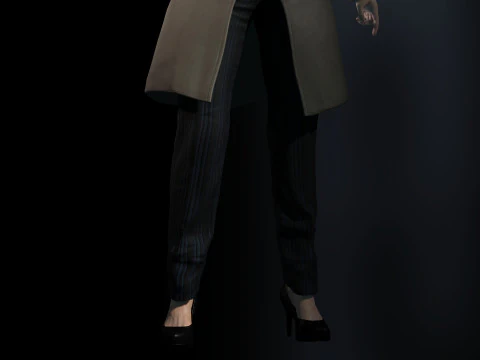 Female Detective 3D Model