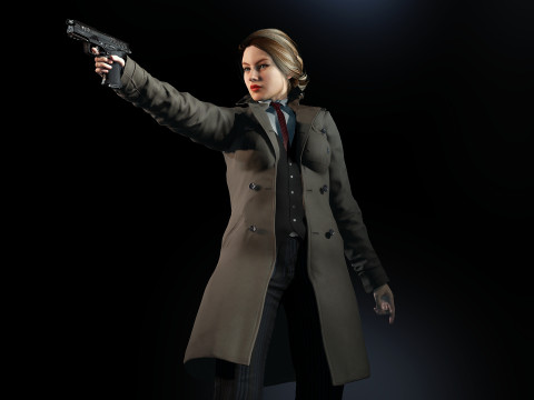 Female Detective 3Dモデル
