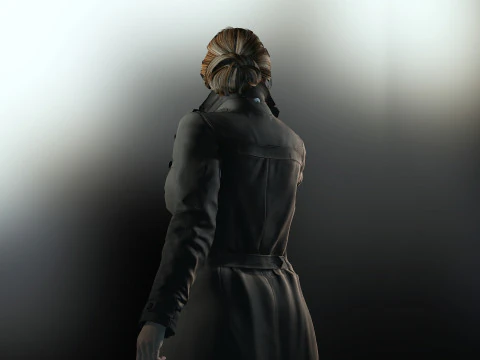 Female Detective 3D Model