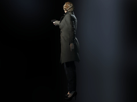 Female Detective 3Dモデル
