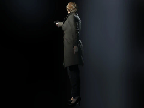 Female Detective 3D Model