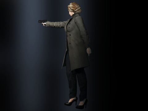 Female Detective 3Dモデル