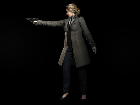 Female Detective 3Dモデル