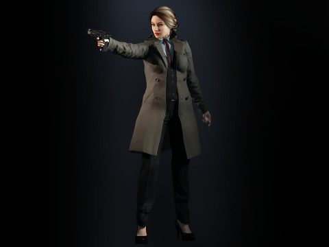 Female Detective 3Dモデル