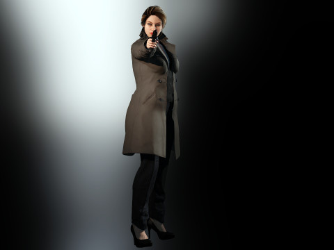 Female Detective 3Dモデル