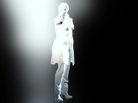 Female Detective 3D Model