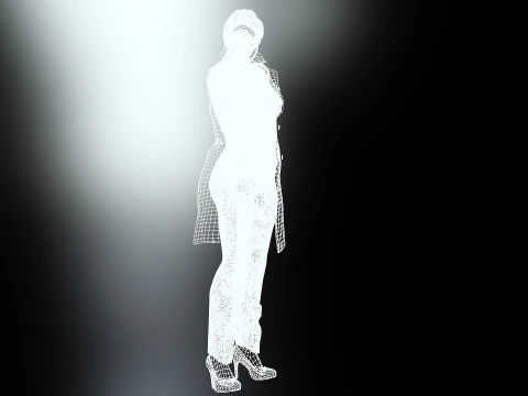 Female Detective 3D Model