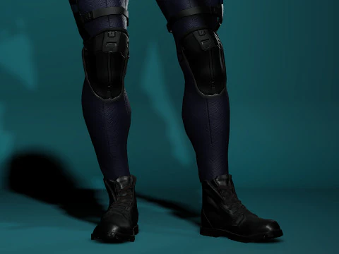 Female SWAT Soldier 3D Model