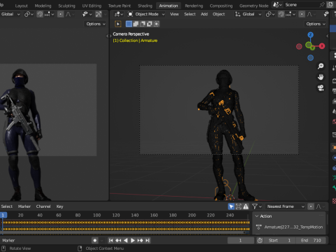 Female SWAT Soldier 3D Model
