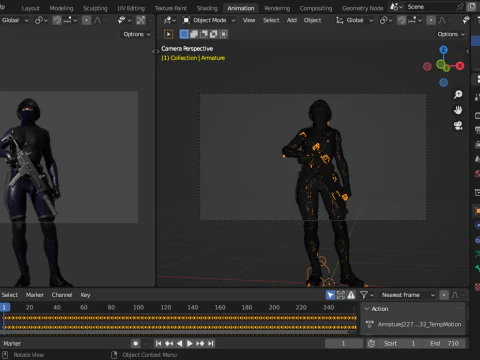 Female SWAT Soldier 3D Model