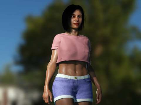 Latina Girl Camila 3Dモデル