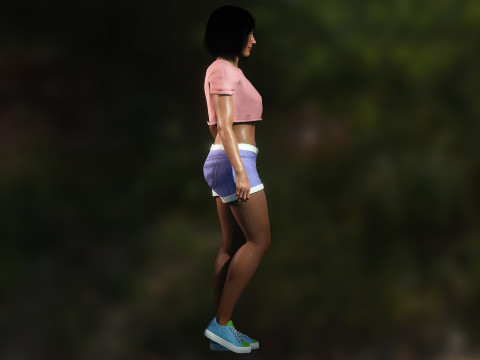 Latina Girl Camila Model 3D