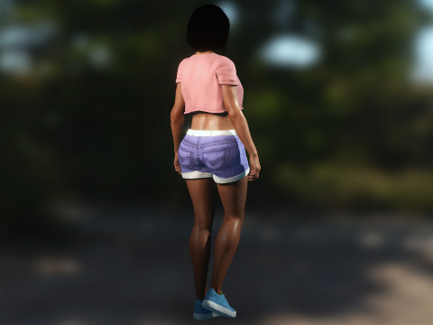 Latina Girl Camila Model 3D