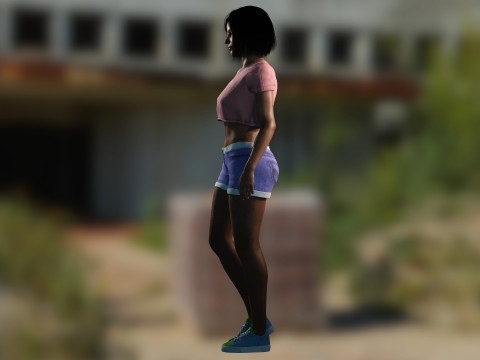 Latina Girl Camila Model 3D