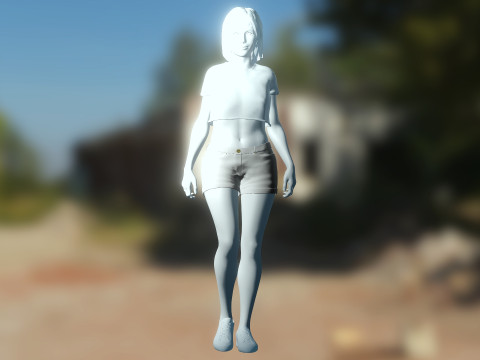 Latina Girl Camila Model 3D