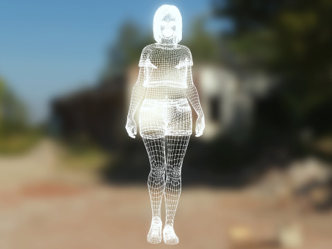 Latina Girl Camila Model 3D