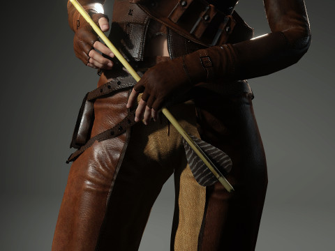Female Bounty Hunter Modello 3D